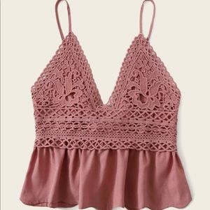 SHEIN Self-tie Flounce Cami Top